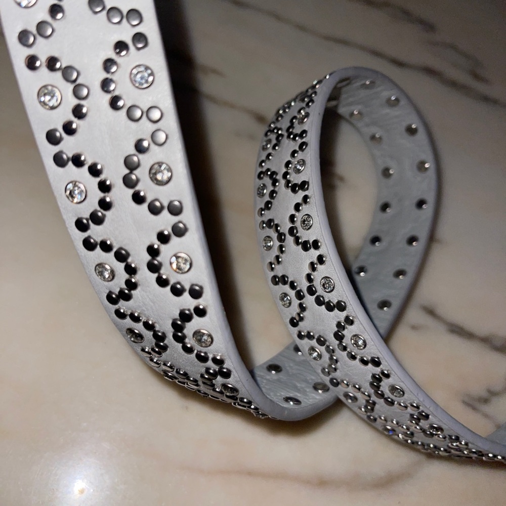 NWT BKE Glitz  Buckle Rhinestones and Studs Size Large belt 44” total length